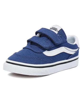 Tenisi copii,  albastru, material textil, inchidere velcro