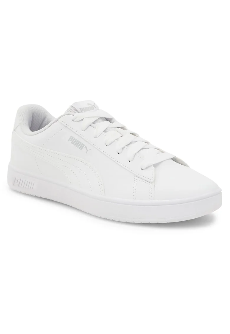 Pantofi sport copii,  alb, material sintetic, pentru fete