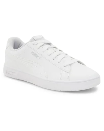 Pantofi sport copii,  alb, material sintetic, pentru fete