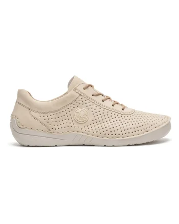 Pantofi dama,  bej, textil, interior din piele naturala