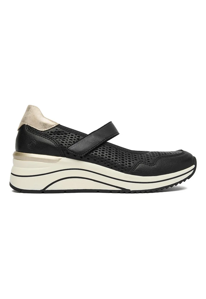 Pantofi dama,  piele naturala, negru, inchidere velcro, confortabili