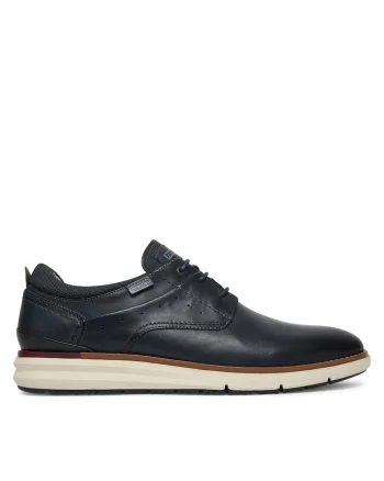 Pantofi barbati,  piele naturala, confort, albastru