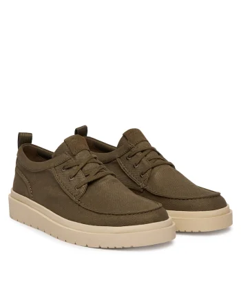 Pantofi barbati,  material textil, verde