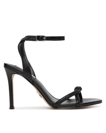 Sandale dama,  piele ecologica, negru,