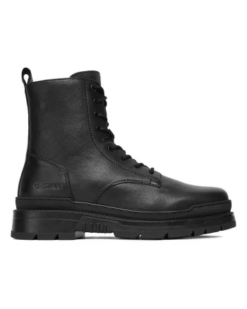 Ghete barbati,  piele naturala, Negru