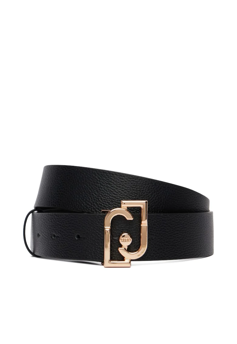 Curea dama,  piele ecologica, negru, Marime Unica INTL