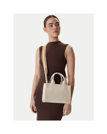 Geanta dama,  piele ecologica, bej, One Size INTL