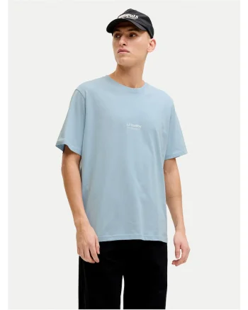 Tricou de barbati,  din bumbac organic, albastru