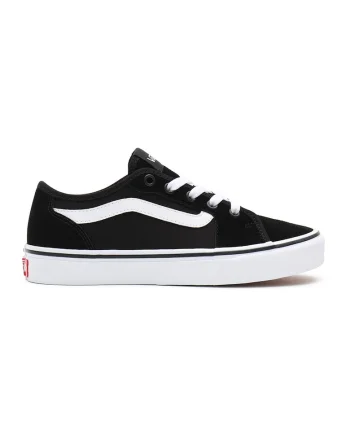 Pantofi sport de piele intoarsa si panza Filmore Decon, Alb/Negru