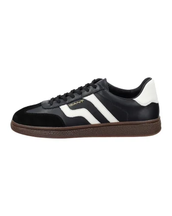 Pantofi sport din piele si piele intoarsa Cuzmo, Alb/Negru