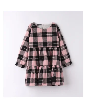 Rochie in carouri pentru fetite,  0.7226, Roz/Negru