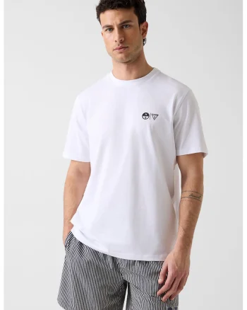 Tricou cu decolteu la baza gatului North Sails, Albastru royal/Alb optic