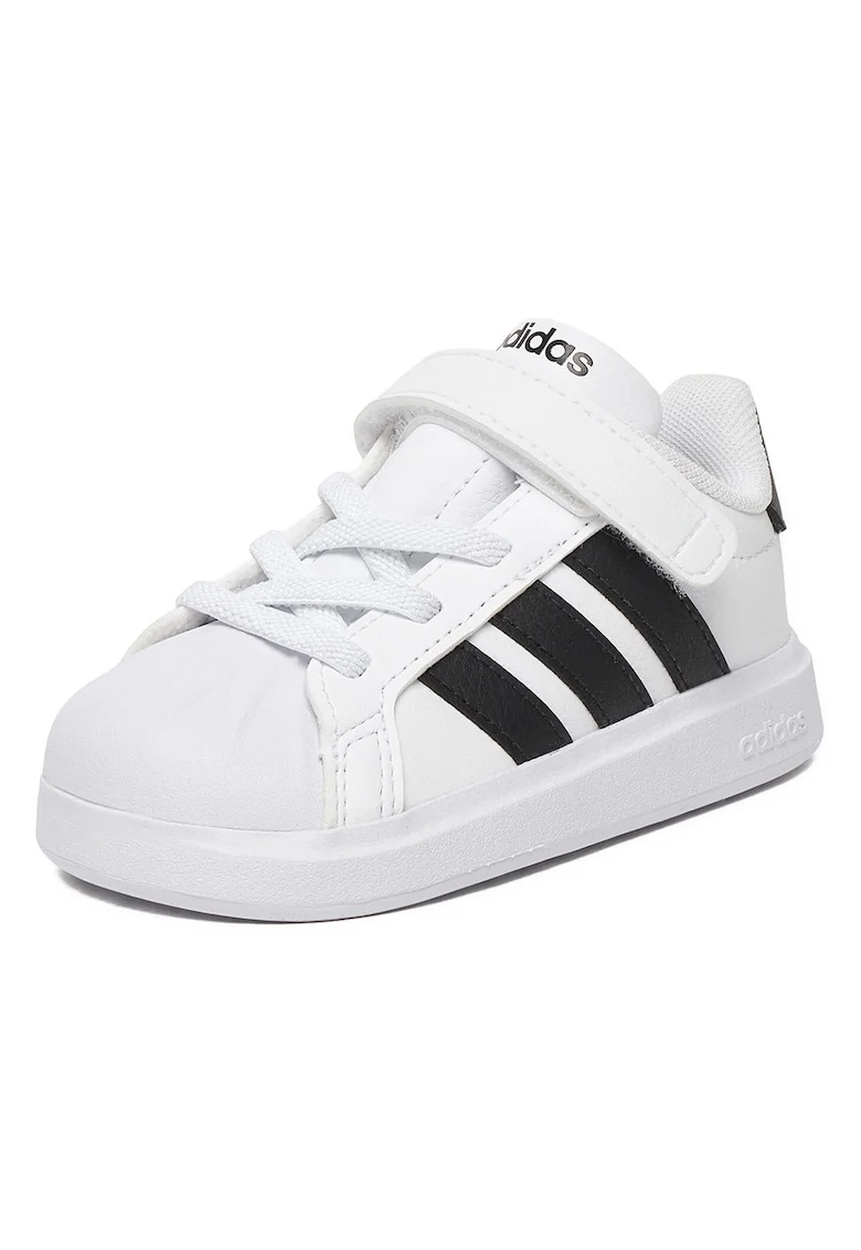 Pantofi copii,  model sportiv, alb, piele ecologica, sistem inchidere Velcro,