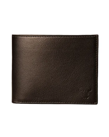 Portofel slim piele barbati,  No line wallet, negru