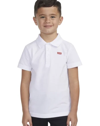 Tricou polo din material pique cu maneci liliac, Alb