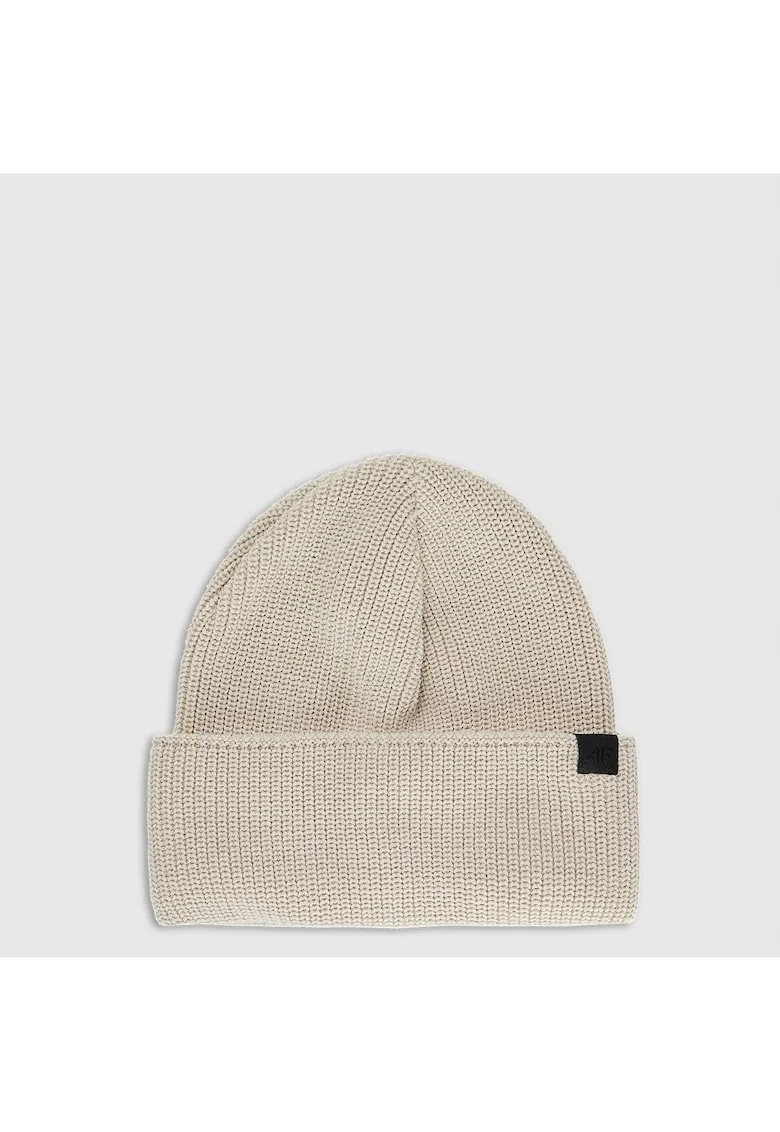 Caciula beanie  din lana merino unisex, bej, dimensiune universala