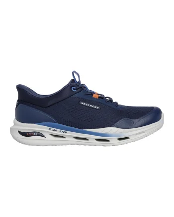 Pantofi sport cu sireturi Arch fit, Bleumarin