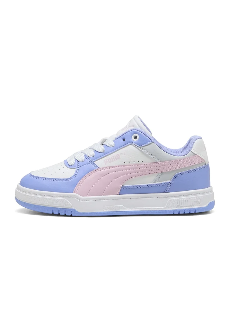 Pantofi sport Caven III de piele ecologica, Alb/Albastru pastel/Roz pastel