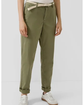Pantaloni chino uni, Kaki