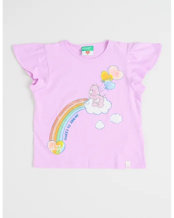 Tricou din bumbac Care Bear, Lila