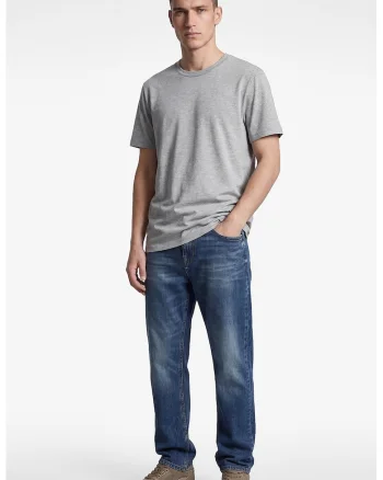 Tricou uni din amestec de modal, Gri deschis melange