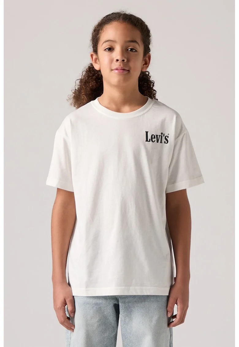 Tricou cu imprimeu Aquatic Lounge®, Turcoaz/Alb optic