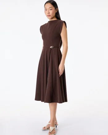 Rochie midi evazata, Maro