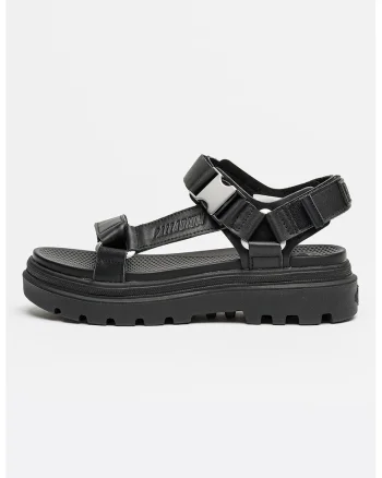Sandale din piele cu velcro Cruise, Negru carbon