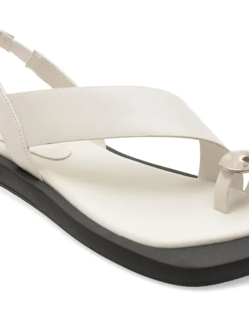 Sandale GRYXX albe, LD1025, din piele naturala