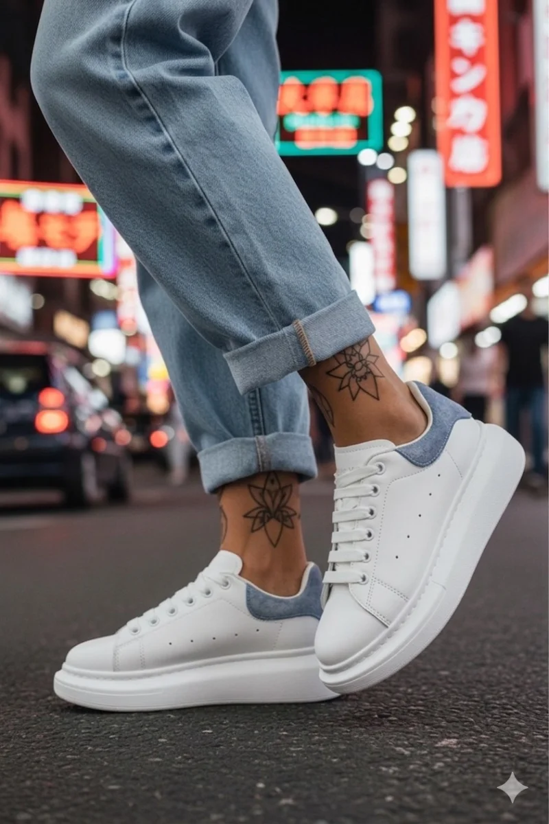 Adidasi dama casual albi 111 T14-1