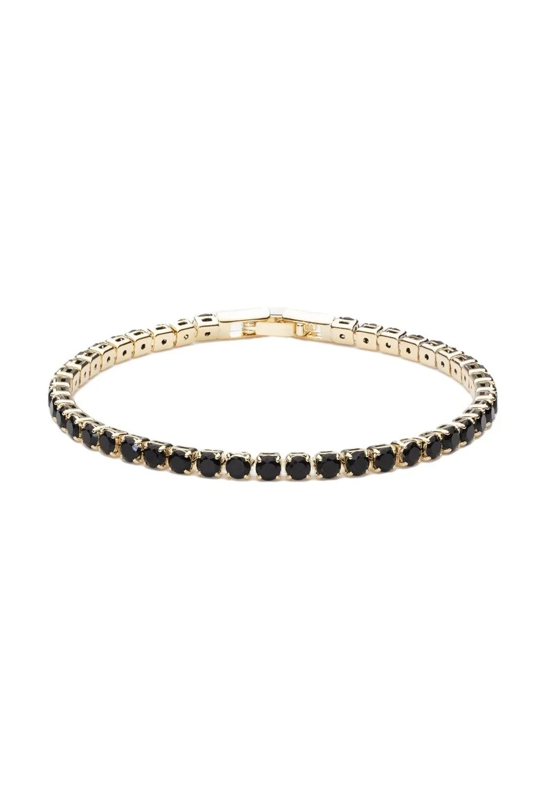 Bratara Tennis Cu Cristale Zirconia Negre