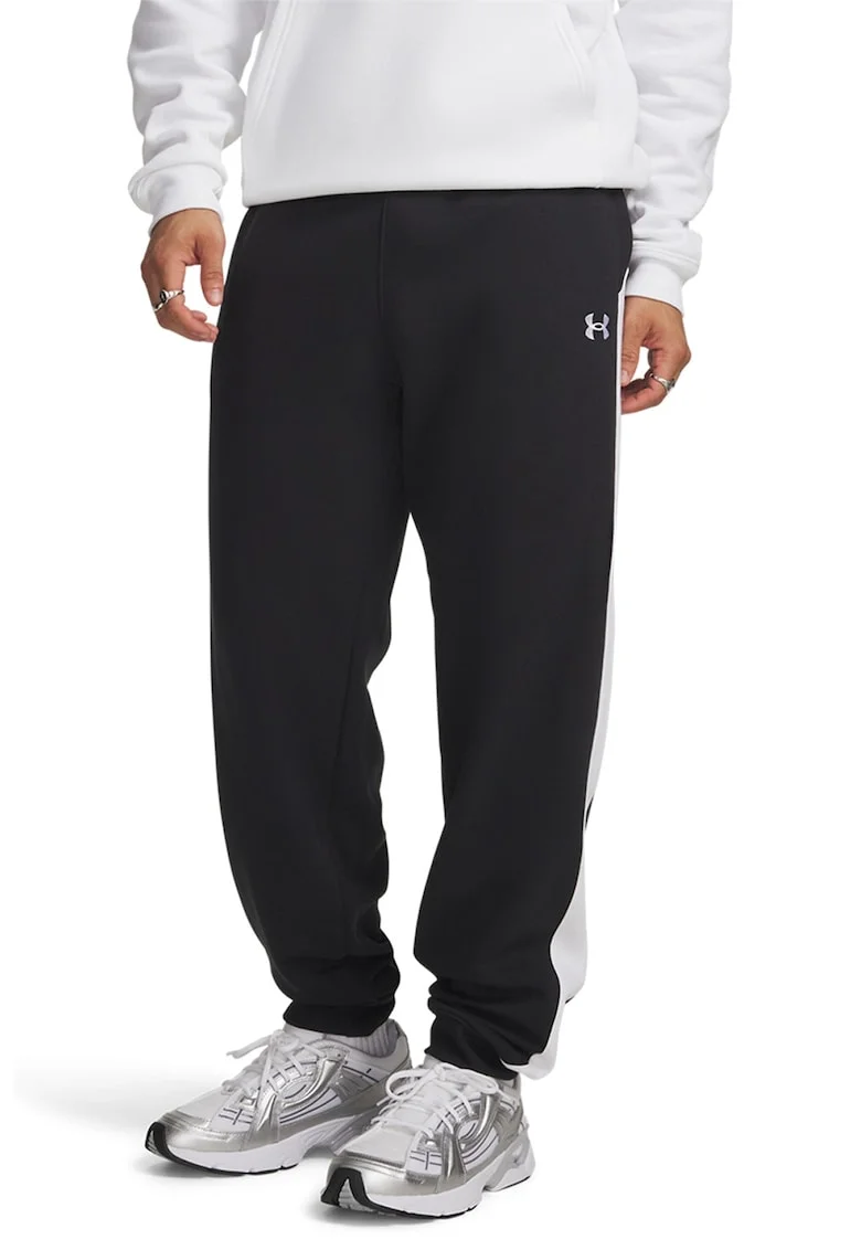 Pantaloni de trening cu buzunare laterale Rival, Negru/Alb optic
