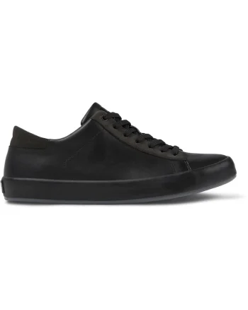 Pantofi sport de piele Andratx, Negru