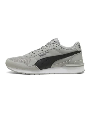 Pantofi sport ST Runner V4 din piele ecologica si material textil, Negru/Gri deschis