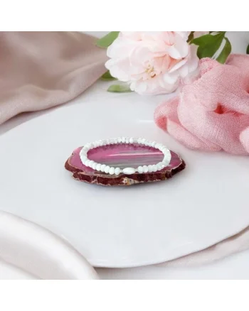 Bratara dama Carolina din sidef de scoica cu accesorii din argint 925
