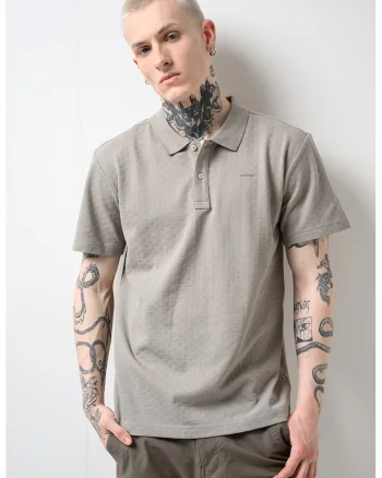 Tricou polo de bumbac organic, Kaki