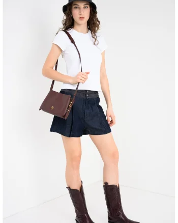 Tricou cu margini valurite, Alb