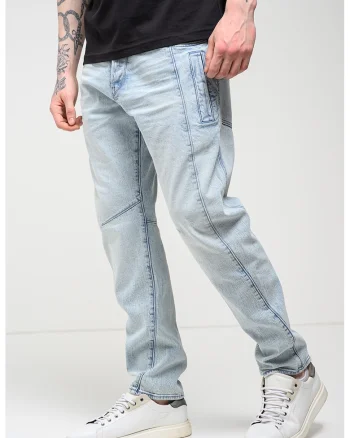 Blugi relaxed fit cu buzunare, Albastru deschis