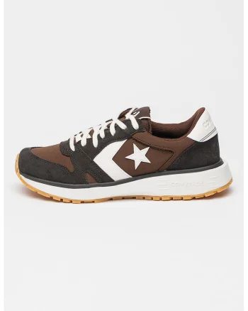 Pantofi sport cu detalii de piele intoarsa Omni Trainer, Maro inchis