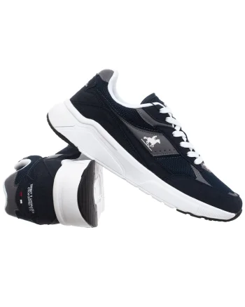 Pantofi sport cu insertii din material texil