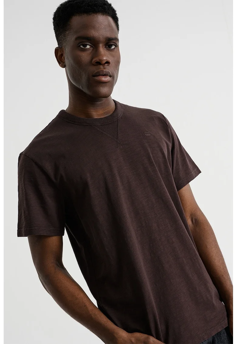 Tricou din bumbac organic Nifous, Maro pamantiu