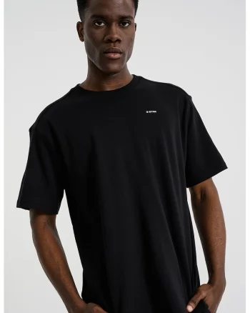 Tricou lejer din bumbac organic, Negru