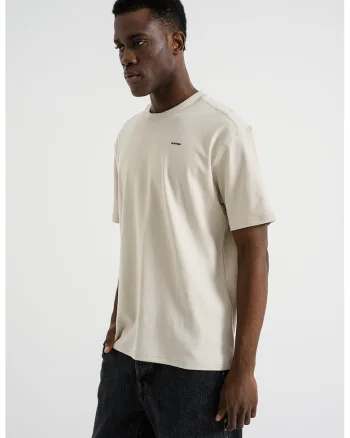 Tricou lejer din bumbac organic, Gri deschis