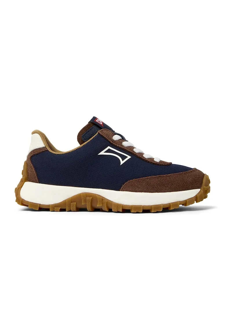 Pantofi sport Drift Trail cu deatlii de piele intoarsa, Caramel/Bleumarin