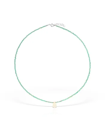 Colier din argint si pietre semipretioase Teardrop, Albastru deschis, Produsul este livrat in ambalaj personalizat.