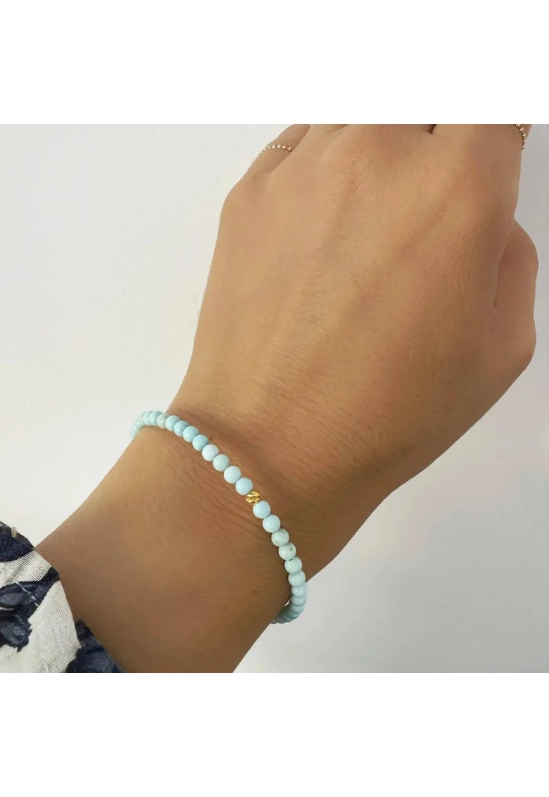Bratara din argint si pietre semipretioase Aqua Sol, Turcoaz, Produsul este livrat in ambalaj personalizat.