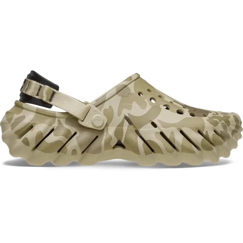 Saboti Crocs Echo Duck Camo Clog Bej - Bone/Black