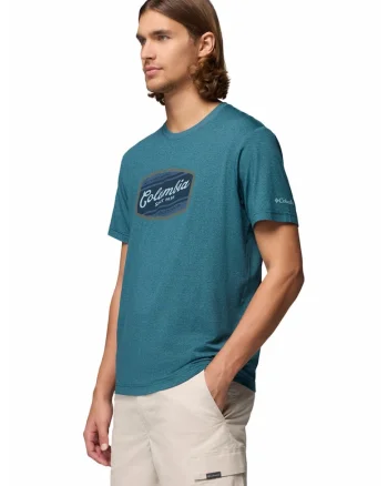 Tricou cu logo Parsons Point™, Albastru petrol