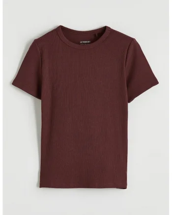 Tricou uni cu striatii, Visiniu