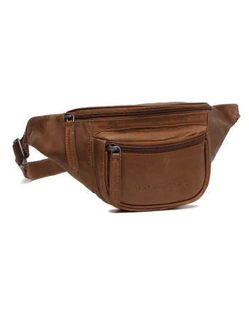 Borseta unisex piele naturala, 2 litri, Jack,, Coniac